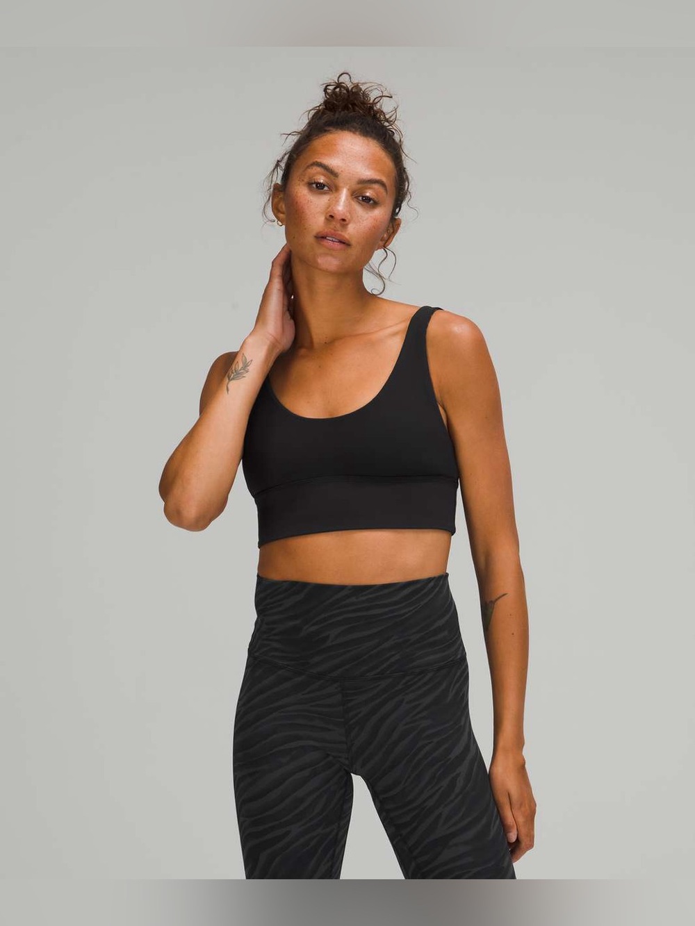 Lululemon Align Reversible Bra *Light Support, A/B Cups Black / Le Tigre Camo De